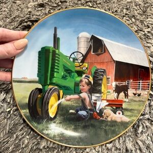 Little Farmhands (CLEAN AND SHINY) Donald Zolan Danbury Mint Collectors Plate